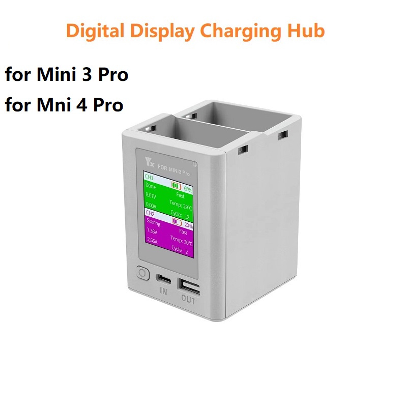 Drone Charging Hub - Two-way Digital Display Charging Hub Battery