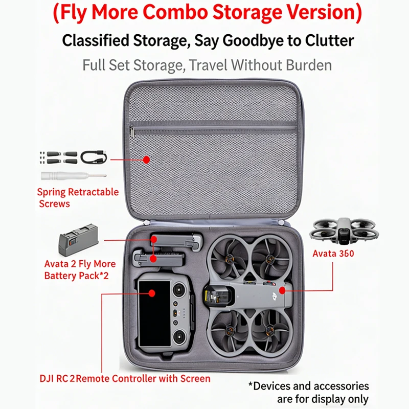 Shockproof Carrying Case for D - Drone Hard Shell Case ulasan dan harga