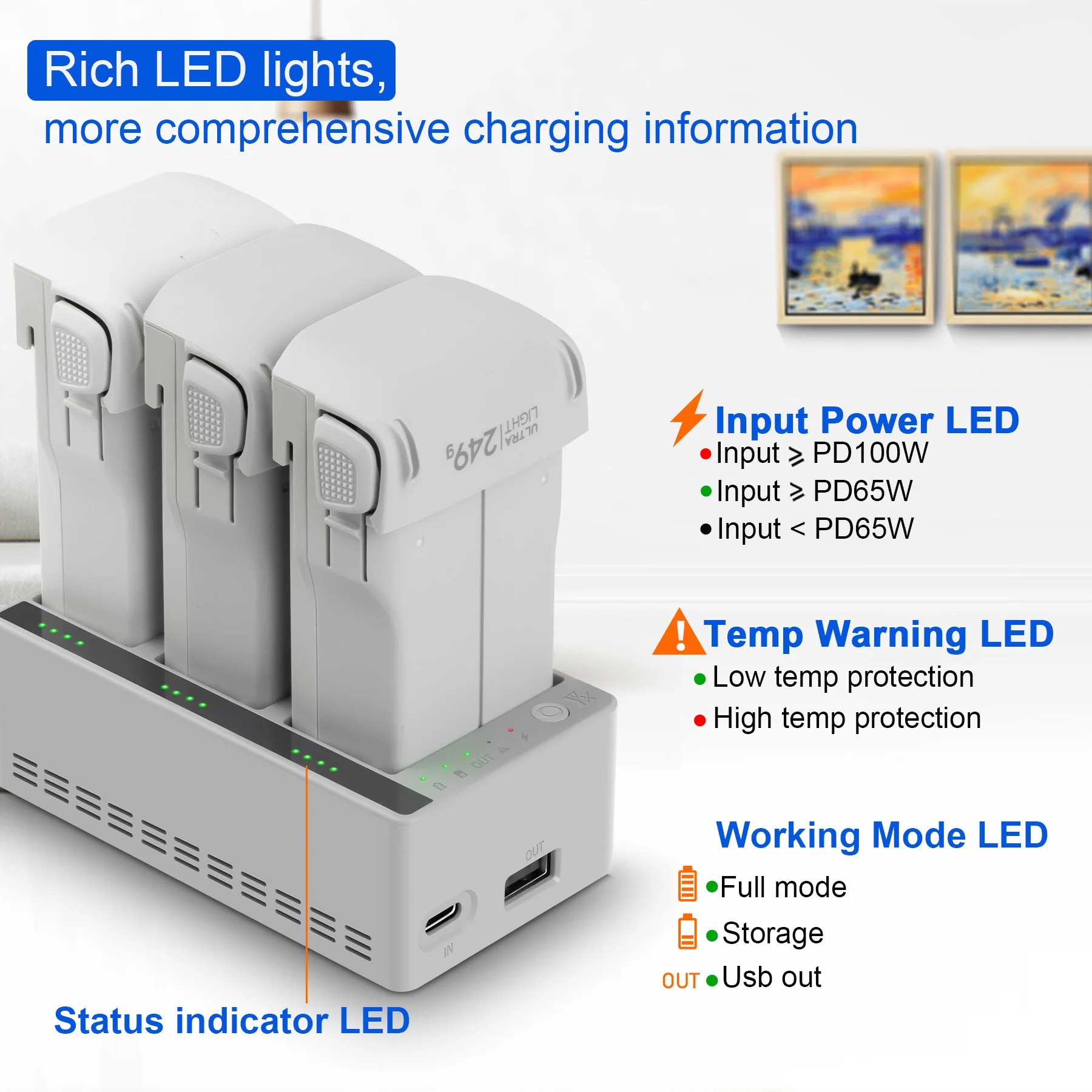 For DJI LITO 1/X1 Drone Batter - Drone Charging Hub ulasan dan harga