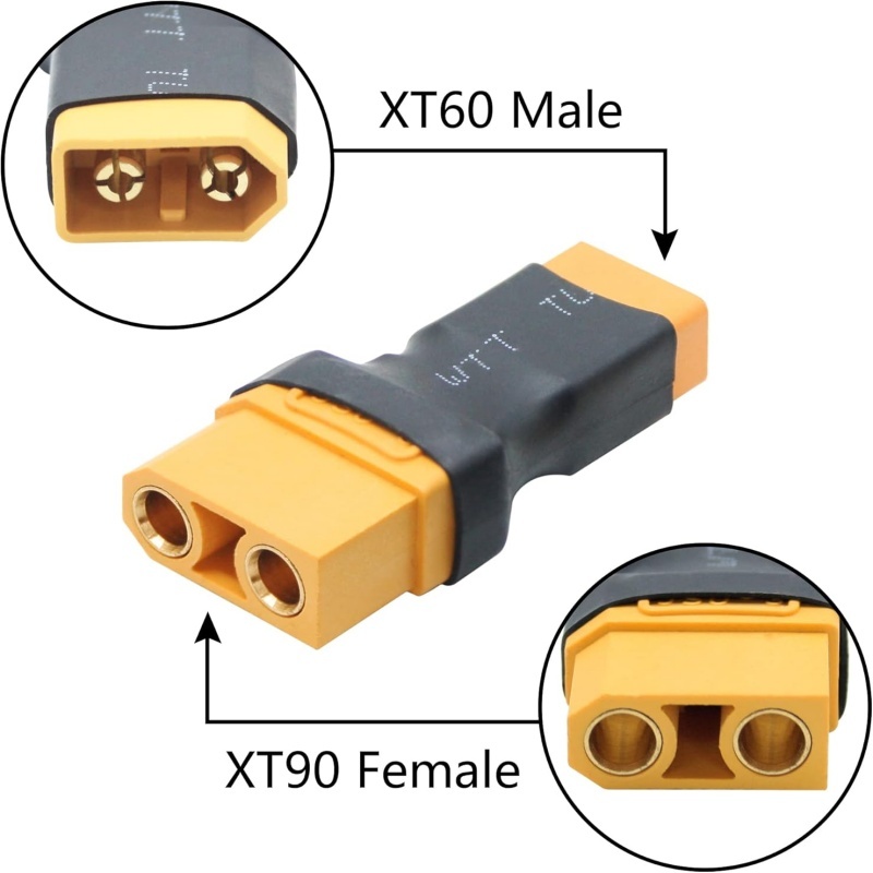 2Pcs/Lot XT90 Male Female to X - Drone Battery Adapter ulasan dan harga