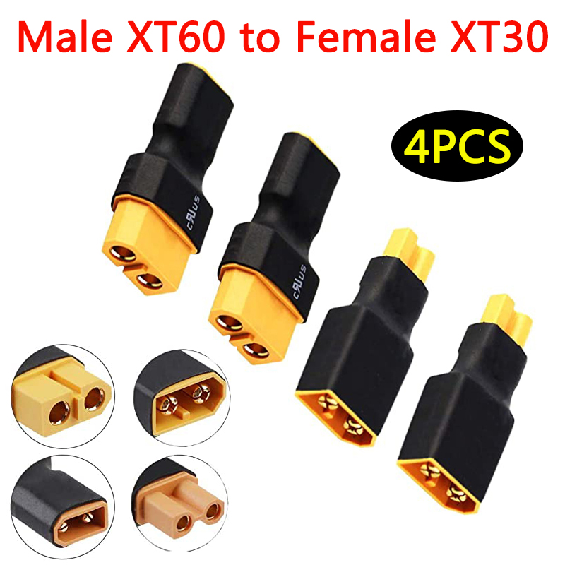 4Pcs XT60 to XT30 Plug Female  - Drone Power Bank ulasan dan harga
