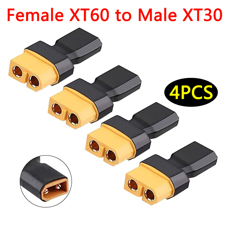 4Pcs XT60 to XT30 Plug Female  - Drone Power Bank ulasan dan harga