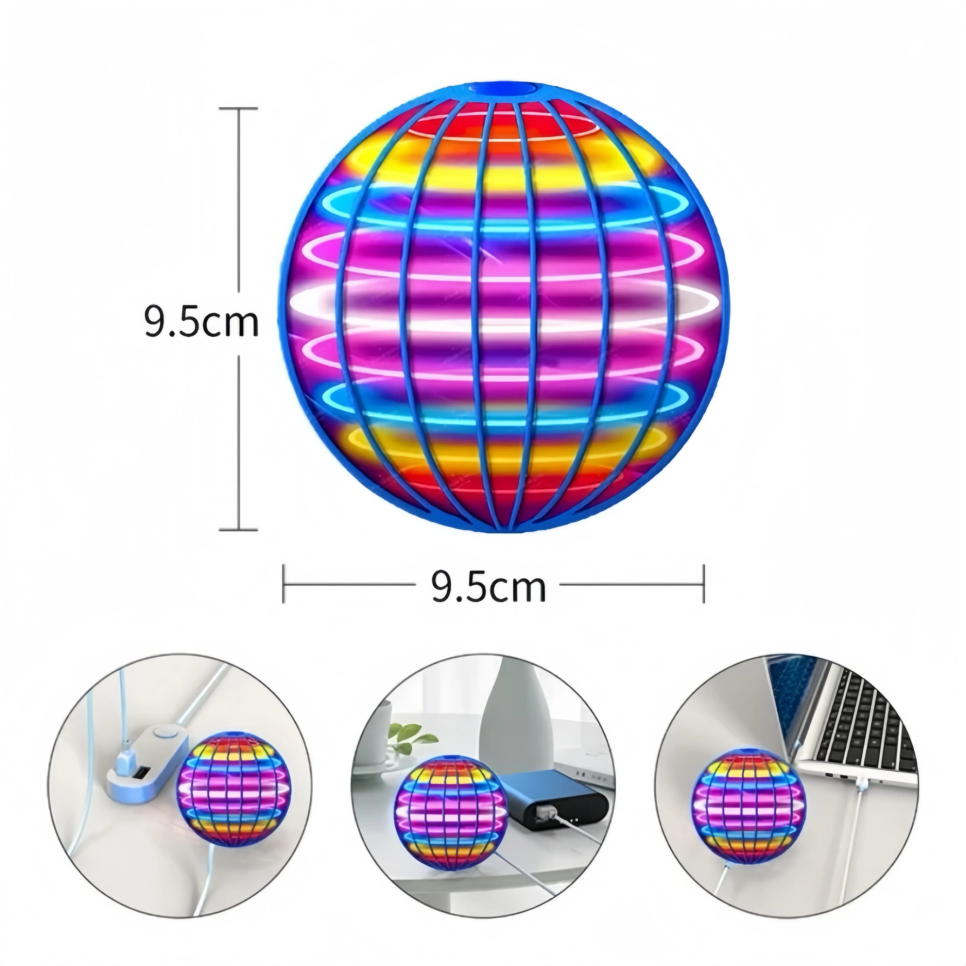 Flying Ball Boomerang Spinner  - Drone Beacon Light ulasan dan harga