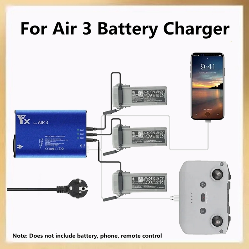 For Air 3 Drone Battery Charge - Drone Charging Hub ulasan dan harga