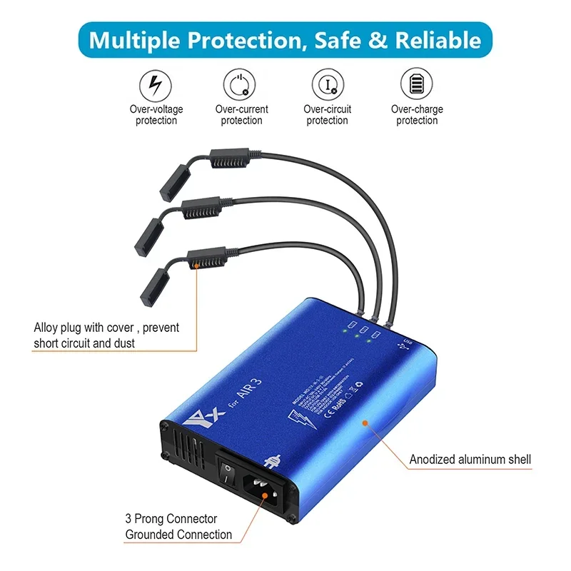 For Air 3 Drone Battery Charge - Drone Charging Hub ulasan dan harga